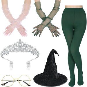 Halloween Witch Costume Accessories Set Kids Adults Party Dress Up